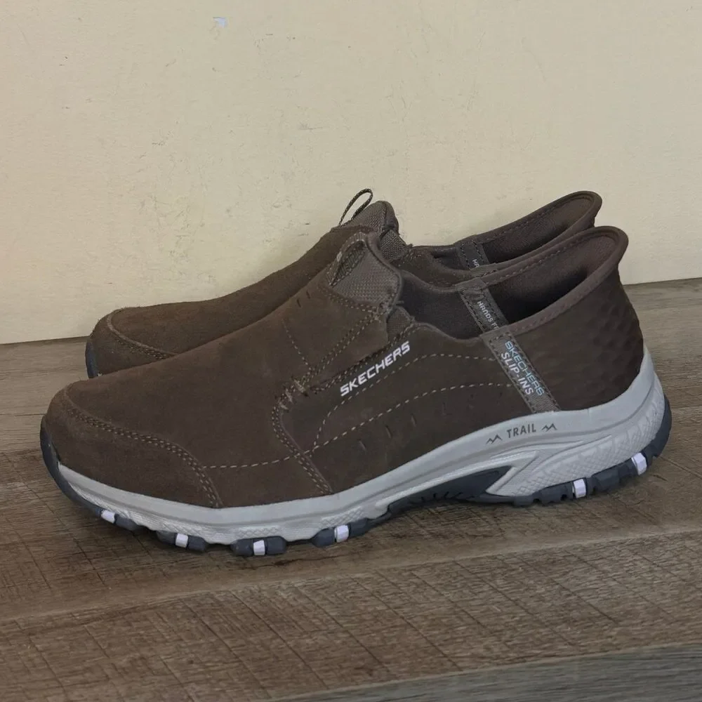 Size 9.5 Wide fit Skechers Women's Hillcrest Slip-Ins trail shoes